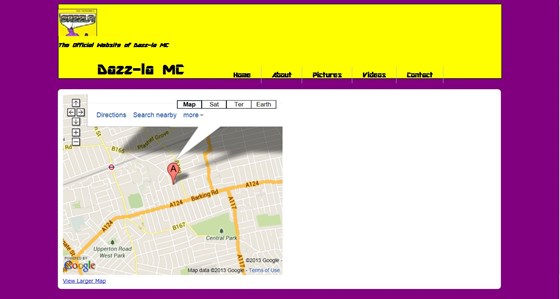Web Design: The Official Website of Dazz-la MC